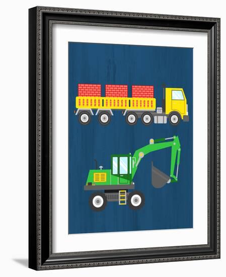 Tractor 3-Kimberly Allen-Framed Art Print