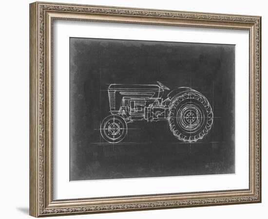 Tractor Blueprint I-Ethan Harper-Framed Art Print