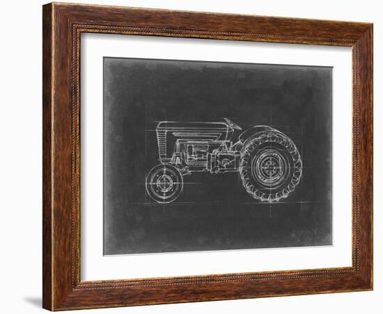 Tractor Blueprint I-Ethan Harper-Framed Art Print