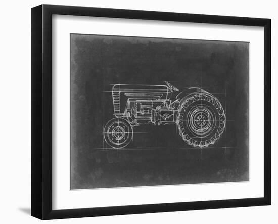 Tractor Blueprint I-Ethan Harper-Framed Art Print