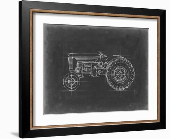 Tractor Blueprint I-Ethan Harper-Framed Art Print