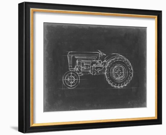 Tractor Blueprint I-Ethan Harper-Framed Art Print