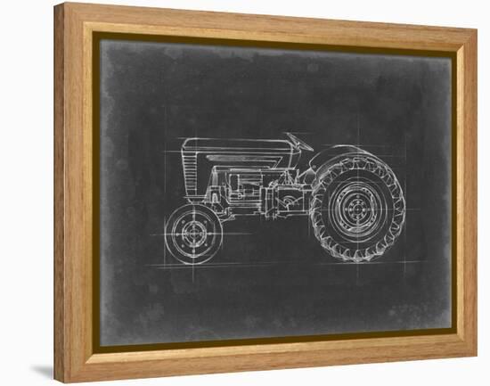 Tractor Blueprint I-Ethan Harper-Framed Stretched Canvas