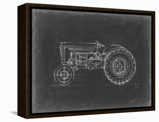 Tractor Blueprint I-Ethan Harper-Framed Stretched Canvas