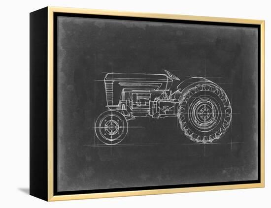 Tractor Blueprint I-Ethan Harper-Framed Stretched Canvas