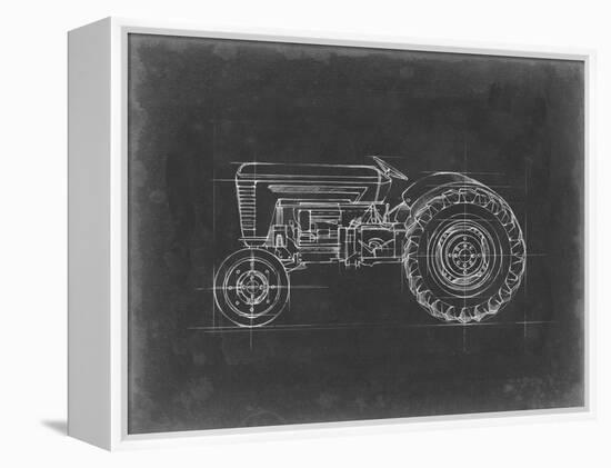 Tractor Blueprint I-Ethan Harper-Framed Stretched Canvas