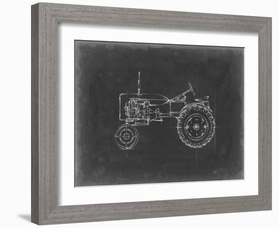 Tractor Blueprint III-Ethan Harper-Framed Art Print