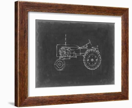 Tractor Blueprint III-Ethan Harper-Framed Art Print