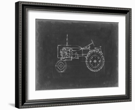 Tractor Blueprint III-Ethan Harper-Framed Art Print