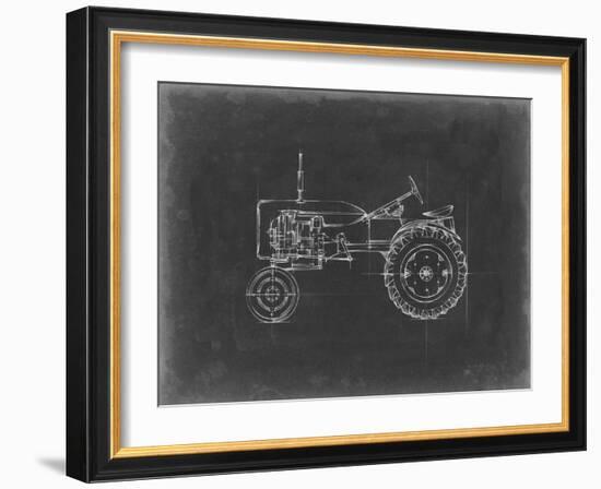 Tractor Blueprint III-Ethan Harper-Framed Art Print