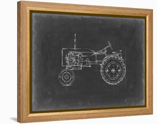 Tractor Blueprint III-Ethan Harper-Framed Stretched Canvas