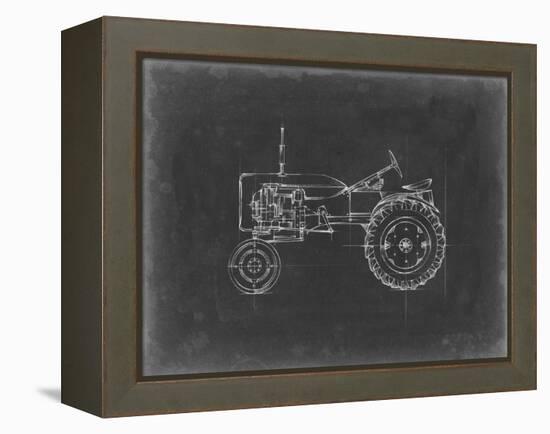 Tractor Blueprint III-Ethan Harper-Framed Stretched Canvas