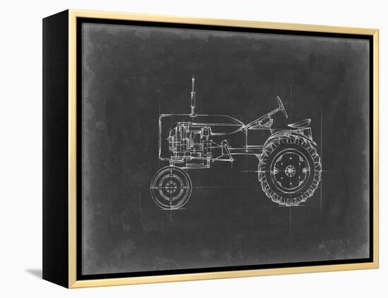 Tractor Blueprint III-Ethan Harper-Framed Stretched Canvas