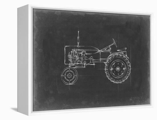 Tractor Blueprint III-Ethan Harper-Framed Stretched Canvas