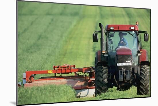 Tractor Cutting Grass for Silage-Jeremy Walker-Mounted Photographic Print