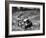 Tractor Unit Pulling an Earth Grading Machine at a Site Near Rotherham, South Yorkshire, 1954-Michael Walters-Framed Photographic Print