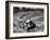 Tractor Unit Pulling an Earth Grading Machine at a Site Near Rotherham, South Yorkshire, 1954-Michael Walters-Framed Photographic Print