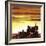 "Tractors at Sunset," October 3, 1942-Arthur C. Radebaugh-Framed Giclee Print