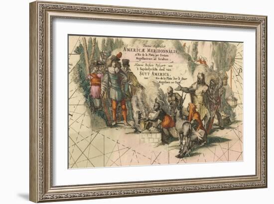 Tractus Australior Americæ Meridionalis, a Rio De La Plata Per Fretum Magellanicum Ad Toraltum-Frederik de Wit-Framed Giclee Print