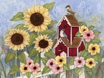 Sunflower Birdhouse-Tracy Miller-Framed Premier Image Canvas