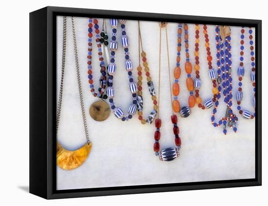 Trade Beads Used in Barter, Fort Mandan, North Dakota-null-Framed Premier Image Canvas