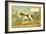 Trade Card of a Hound Dog in the Forest-null-Framed Giclee Print