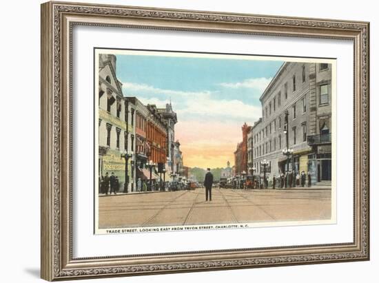 Trade Street, Charlotte, North Carolina-null-Framed Art Print