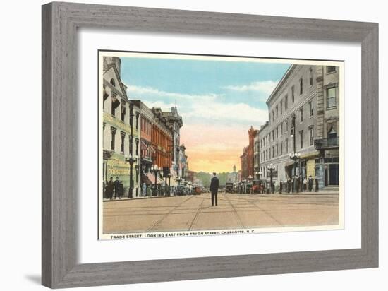 Trade Street, Charlotte, North Carolina-null-Framed Art Print