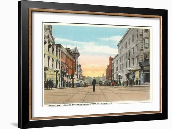 Trade Street, Charlotte, North Carolina-null-Framed Art Print