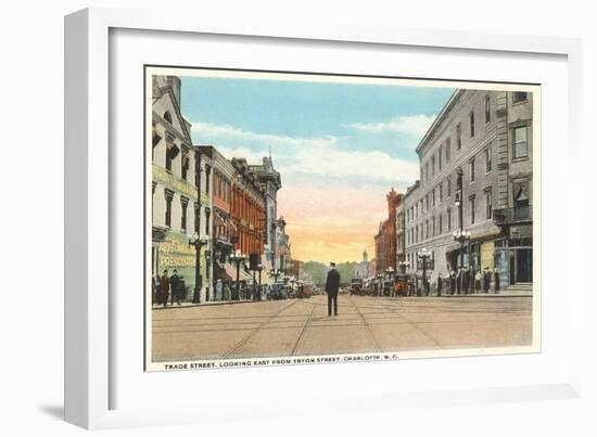 Trade Street, Charlotte, North Carolina-null-Framed Art Print