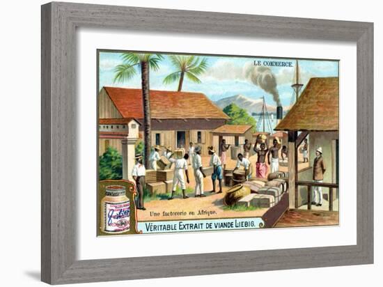 Trade: Trading Post in Africa, C1900-null-Framed Giclee Print