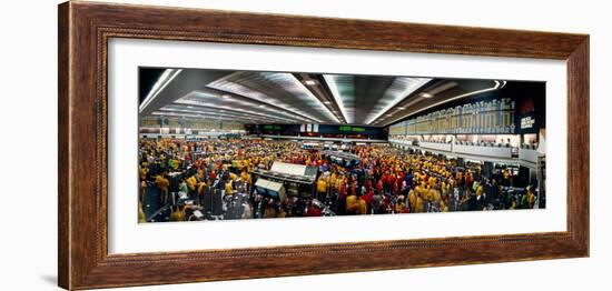 Traders in a Stock Market, Chicago Mercantile Exchange, Chicago, Illinois, USA-null-Framed Photographic Print