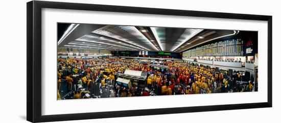 Traders in a Stock Market, Chicago Mercantile Exchange, Chicago, Illinois, USA-null-Framed Photographic Print