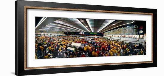 Traders in a Stock Market, Chicago Mercantile Exchange, Chicago, Illinois, USA-null-Framed Photographic Print