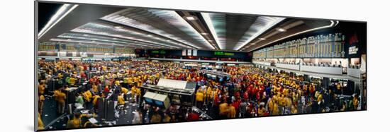 Traders in a Stock Market, Chicago Mercantile Exchange, Chicago, Illinois, USA-null-Mounted Photographic Print