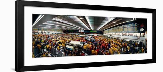 Traders in a Stock Market, Chicago Mercantile Exchange, Chicago, Illinois, USA-null-Framed Photographic Print