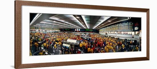 Traders in a Stock Market, Chicago Mercantile Exchange, Chicago, Illinois, USA-null-Framed Photographic Print