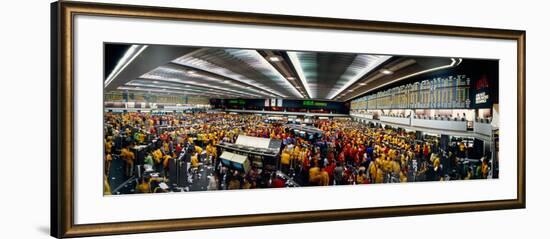 Traders in a Stock Market, Chicago Mercantile Exchange, Chicago, Illinois, USA-null-Framed Photographic Print
