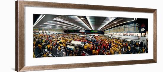 Traders in a Stock Market, Chicago Mercantile Exchange, Chicago, Illinois, USA-null-Framed Photographic Print