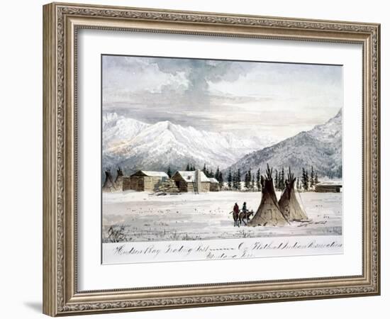 Trading Outpost, C1860-Peter Petersen Tofft-Framed Giclee Print