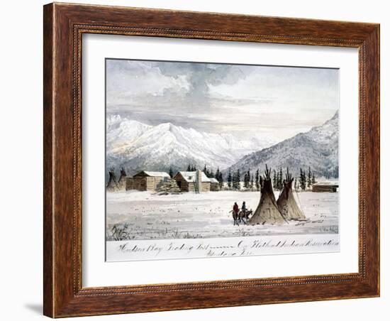 Trading Outpost, C1860-Peter Petersen Tofft-Framed Giclee Print