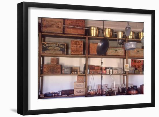 Trading Post Reconstructed at Fort Laramie on the Oregon Trail, Wyoming-null-Framed Photographic Print