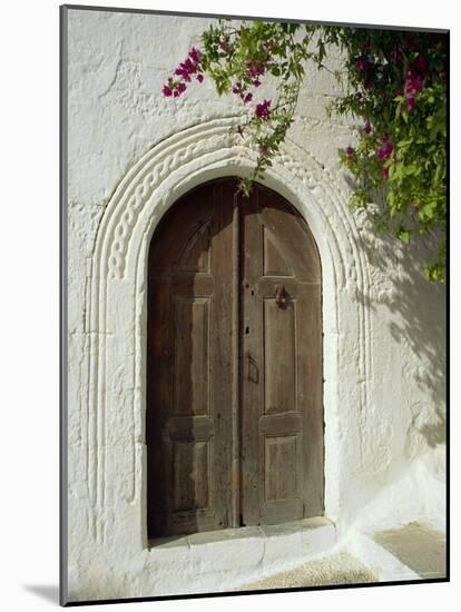 Traditional Arched Doorway, Lindos Town, Rhodes, Dodecanese Islands, Greece-Fraser Hall-Mounted Photographic Print