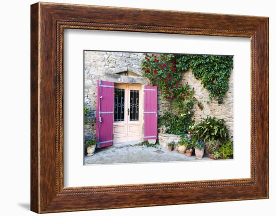 Traditional Architecture in Aigne Village, Languedoc-Roussillon, France-Nadia Isakova-Framed Photographic Print