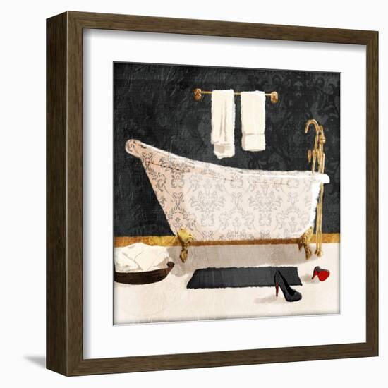 Traditional Bath V2-Jace Grey-Framed Art Print