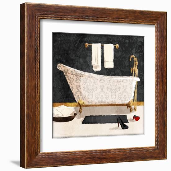 Traditional Bath V2-Jace Grey-Framed Art Print