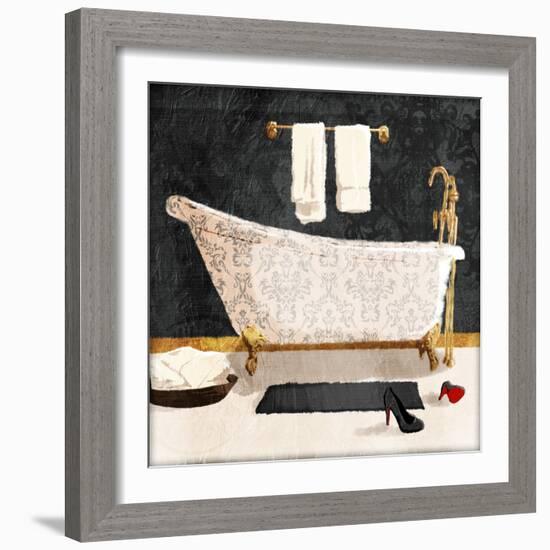 Traditional Bath V2-Jace Grey-Framed Art Print