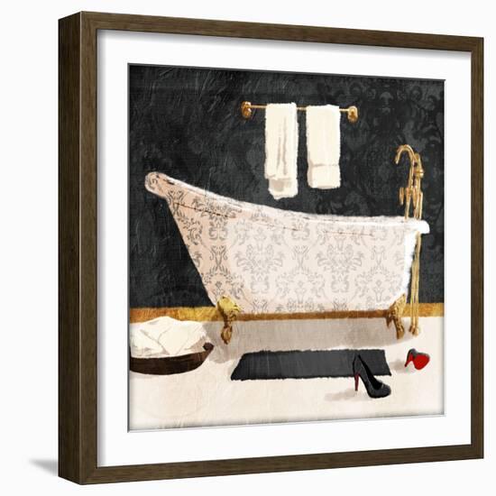 Traditional Bath V2-Jace Grey-Framed Art Print