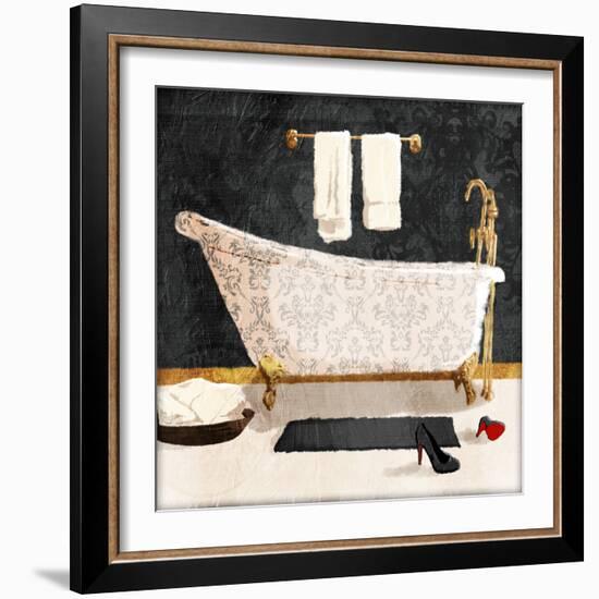 Traditional Bath V2-Jace Grey-Framed Art Print