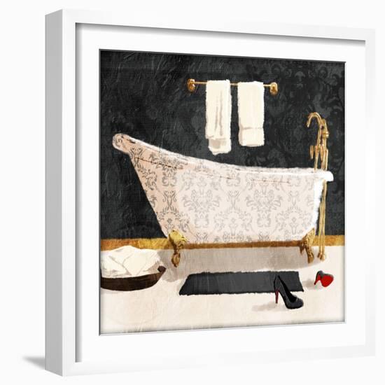 Traditional Bath V2-Jace Grey-Framed Art Print